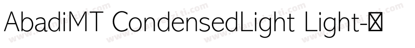 AbadiMT CondensedLight Light字体转换